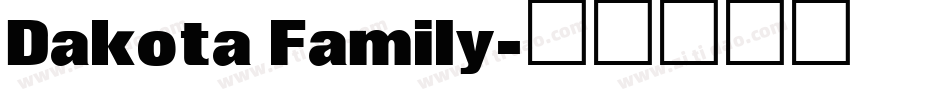 Dakota Family字体转换